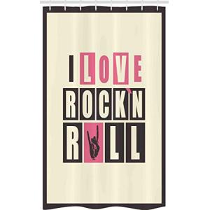 ABAKUHAUS La música Rock Cortina para baño, Lema Retro del…