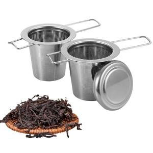 2 Piezas Infusor de Té, Filtro para Té de Acero Inoxidable…