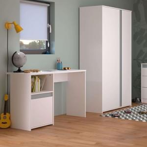 Miroytengo Armario Juvenil Germain 2 Puertas, 90cm en Blanc…