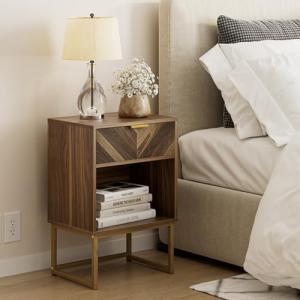 HEYZOEY Mesita de noche, mesita de noche moderna, mesa auxi…