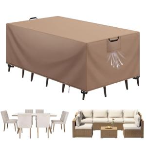 Aujink Funda Mesa Exterior Impermeable, Funda para Muebles…