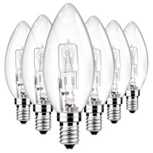 E14 C35 Bombilla Halógena Tipo Vela 28W, Regulable, Blanco…