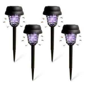Lámpara solar antimosquitos, antimosquitos UV de 360°, dest…