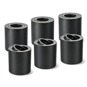 Gleonlux Foco de Techo Orientable Negro GU10 6 Pcs, Focos L…