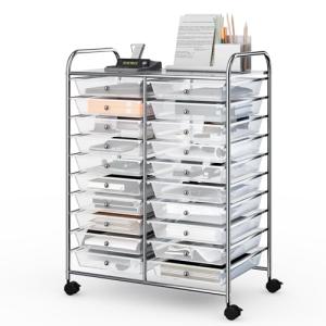 GIANTEX-Carrito de Almacenamiento de 20 Cajones, Carro de A…