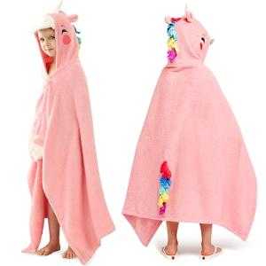 Joiedomi Unicornio 127 x 77 cm Toalla con Capucha para niño…