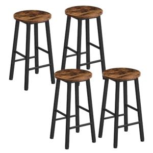 HOOBRO Juego de 4 Taburetes Altos de Bar, Sillas de Cocina…