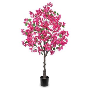 Arborus Árbol artificial de buganvilla de 120 cm de alto, á…