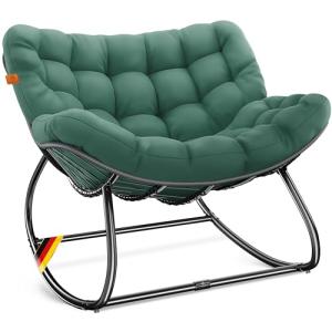 KESSER® Mecedora ergonómica para interior y exterior, carga…