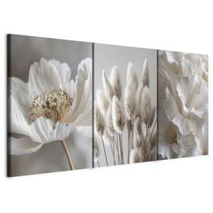 murando - Set De 3 Cuadros Collage Hojas de palma beige 120…