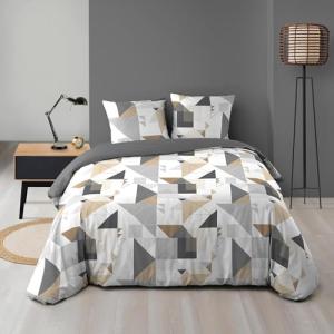 Douceur d'Intérieur Trigone - Juego de Cama de 3 Piezas (24…