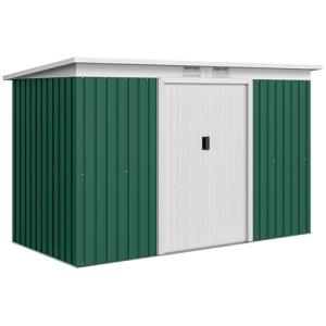 Outsunny Cobertizo de Jardín 280x130x172 cm Base de 3,1 m²…