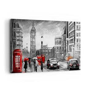 ARTTOR Cuadros Decoracion Salon Londres bus Lienzos decorat…