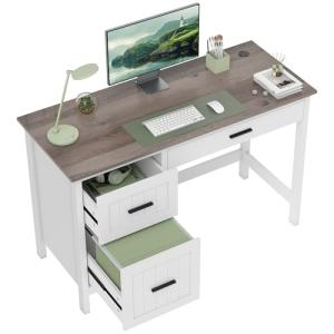 HOMCOM Escritorio Rústico 120x50 cm Mesa de Escritorio con…