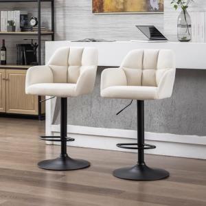 chairus Juego de 2 Taburetes de Bar Ajustable Sillas Altas…