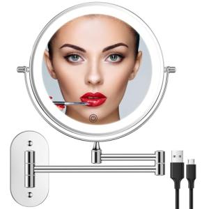 FUNTOUCH Recargable Espejo Maquillaje con Luz Aumento 1X /…