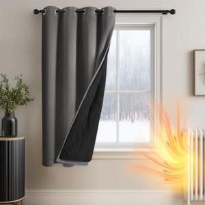 Deconovo Cortinas Opacas con Ojales, Cortinas térmicas y Re…