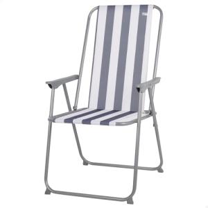 AKTIVE Silla Camping Plegable, De Aluminio, Rayas marineras…