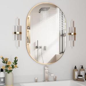 NEUWEABY Espejo Ovalado para baño, Espejo de tocador de Par…