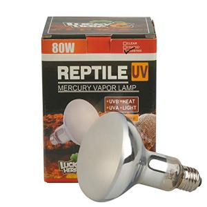 LUCKY HERP Bombilla de vapor de mercurio UVA UVB para repti…