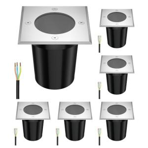 ledscom.de 6 unidades Lámpara empotrable de suelo RELI para…