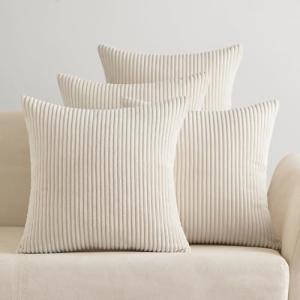 EMEMA Funda Cojines 4 Piezas 45x45 cm para Sofá Funda de Al…