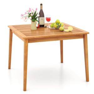 COSTWAY Mesa Jardin Exterior Cuadrada, 100 x 75,5 cm, Mesa…