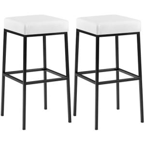 CLP Set De 2 Taburetes De Bar Montreal En Simil Cuero I 2 S…