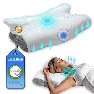 SILKORA® SUPER Almohada Cervicales y Cuello 2en1 PREMIUM |…