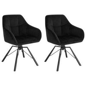 WOLTU 2X Sillas de Comedor Giratorias Sillas de Cocina Tapi…