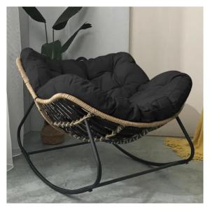 Silla mecedora de patio for exteriores, silla Papasan con c…
