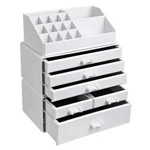 SONGMICS Organizador de Maquillaje Acrílico Grande, Caja de…