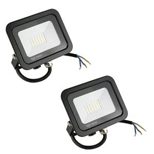 Popp® Pack x2 Floodlight LED Foco Proyector LED Negro para…