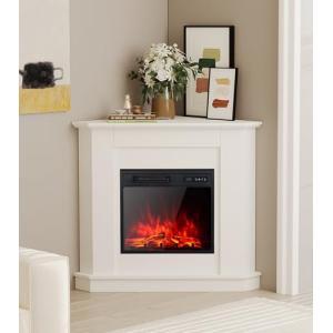 M.C.Haus Chimenea Eléctrica con Repisa de Manto Triangular,…
