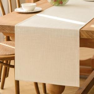Kiatuniya Camino de Mesa Moderno Comedor Beige 40 x 180 cm…
