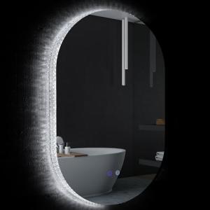 kleankin Espejo de Baño con Luces LED 81x51 cm Espejo de Pa…