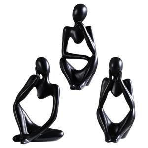 Lumeclat Conjunto de 3 Esculturas del Pensador, Estatuas de…