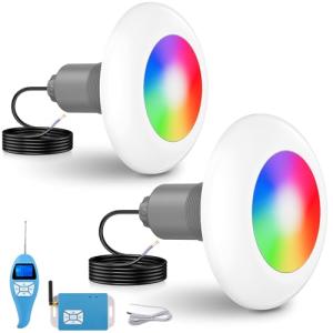 LyLmLe Foco Piscina LED con Rosca Externa 2", 15W Proyector…