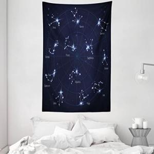 ABAKUHAUS Constelación Tapiz de Pared y Cubrecama Suave, Ci…
