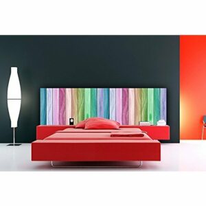Cabecero Cama PVC Imitación Madera Arcoiris | 150x60cm | Di…