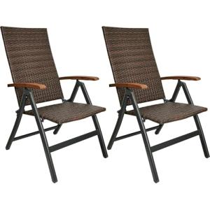 BRUBAKER Set de 2 Modena Sillas de Jardín Poli Ratán - Resp…