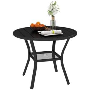 Outsunny Mesa de Jardín Exterior con Orificio para Sombrill…