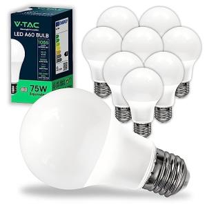 V-TAC 10x Bombillas LED E27, Edison - A60 10,5W (Equivalent…