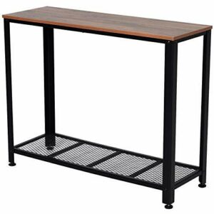 HOMCOM Mesa de Consola Industrial Mesa de Entrada con Estan…