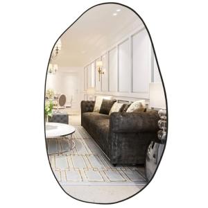 Marctani Espejo Irregular con Marco de Metal para Recibidor…