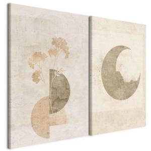 murando - Set De 2 Cuadros Multipanel Composición geométric…