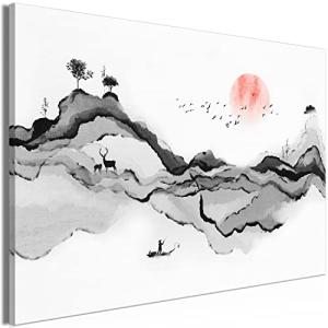 murando Cuadro Acústico japones Paisaje 90x60 cm espuma acú…