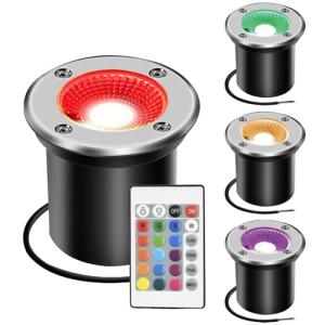 Nother AHOTSUK 4PCS 3W LED Foco Empotrable de Suelo al Aire…