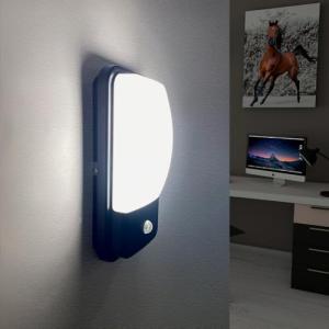 FactorLED Aplique Exterior con Sensor de Movimiento, 20W, N…