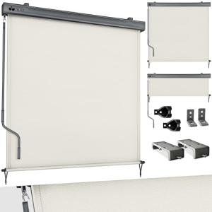 tillvex® Toldo Vertical de 140 x 250 cm para Exterior e Int…